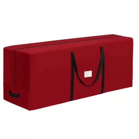   Karácsonyfás tárolótáska, vízálló, 600D Oxford anyag, piros