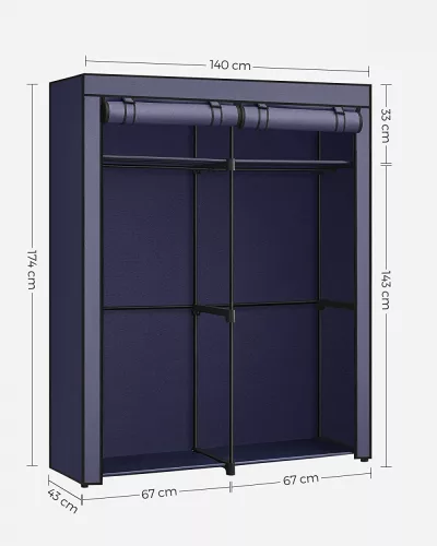 songmics-dulap-portabil-pentru-depozitare-haine-textil-albastru-140x43x174cm