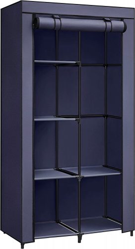 songmics-dulap-portabil-pentru-depozitare-haine-textil-albastru-88x45x168cm