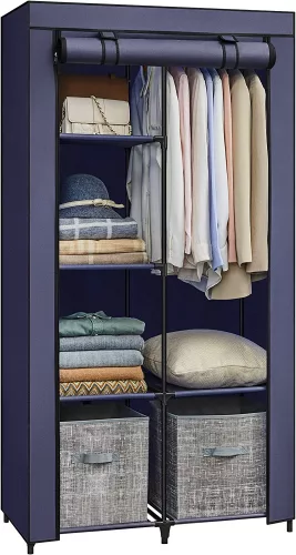 songmics-dulap-portabil-pentru-depozitare-haine-textil-albastru-88x45x168cm