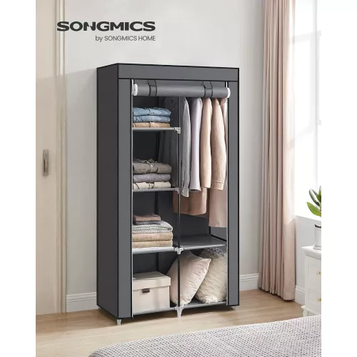 songmics-dulap-portabil-pentru-depozitare-haine-textil-gri-88x45x168cm