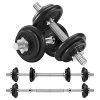 songmics-set-gantere-cu-2-x-10-kg-plus-haltere-negru