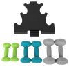 songmics-set-gantere-6-piese-husa-din-neopren-colorat-2-x-1-kg-2-x-2-kg-2-x-3-kg-suport