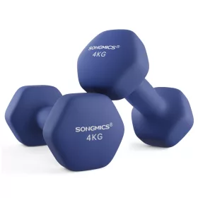   Set gantere de mână 2 piese cu husă hexagonală din neopren, pentru antrenament