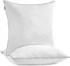 Set perne, 2 buc., 80 x 80 cm, cu husă moale și răcoritoare, umplutură 1200 g, alb